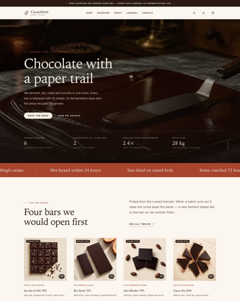 Cacaoform 首页预览