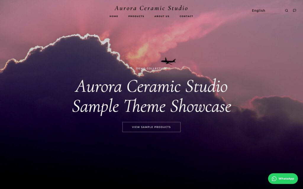 Aurora 艺术陶瓷 首页预览