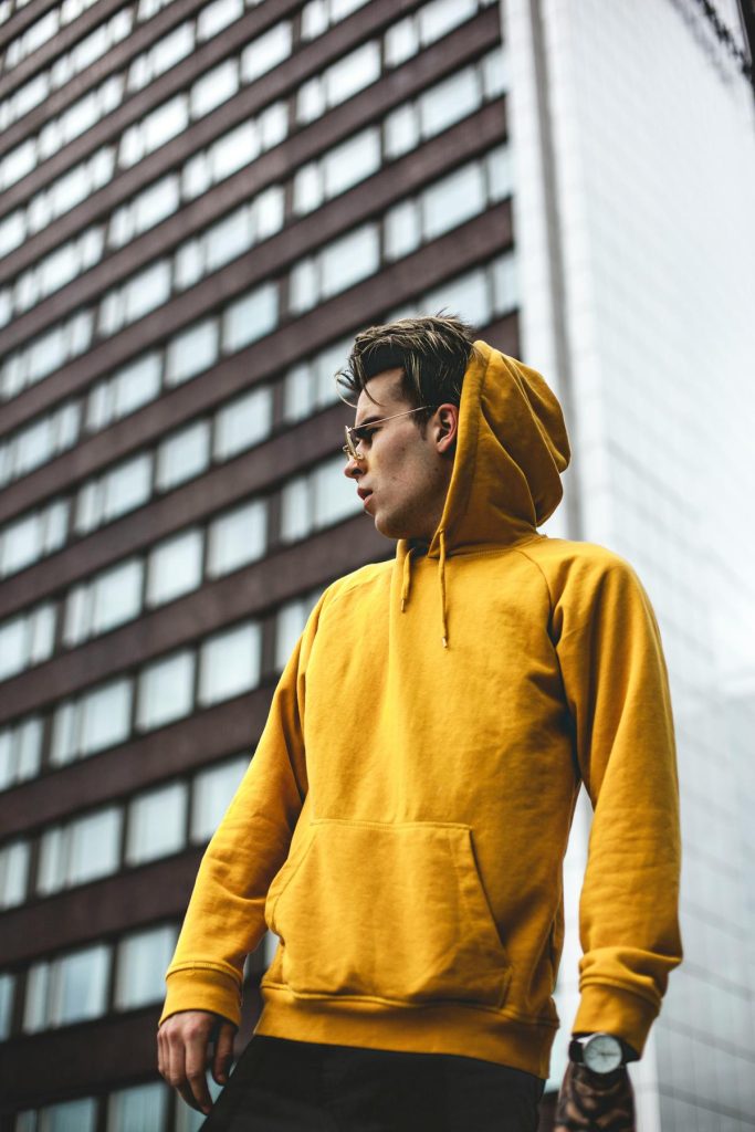 Editorial image for the Cassel wool coat.