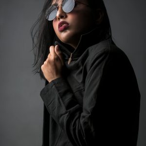 Editorial image for the Vela crop tee.