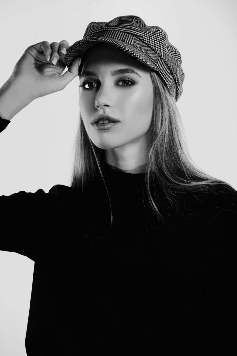 Editorial image for the Lior wide-leg denim.