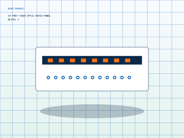 24 Port Fiber Optic Patch Panel Detail 1