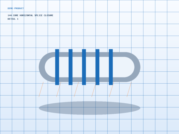 144 Core Horizontal Splice Closure Detail 1
