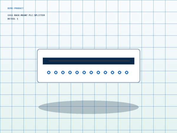 1x16 Rack-Mount PLC Splitter Detail 1