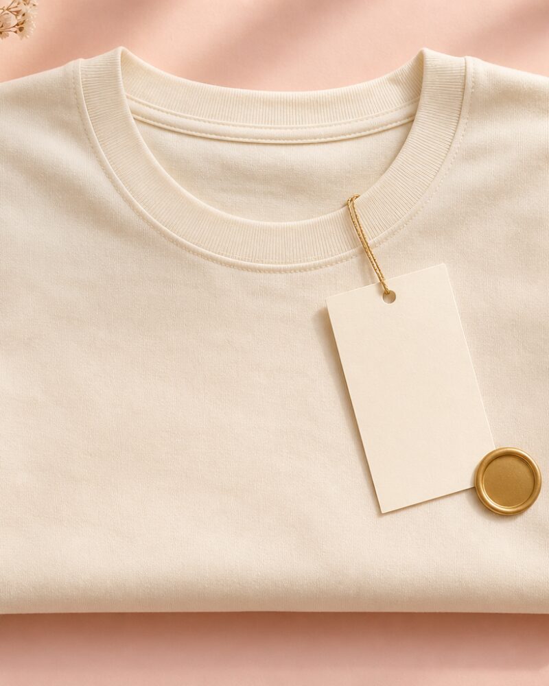 Folded brushed-cotton pet blanket with gift tag