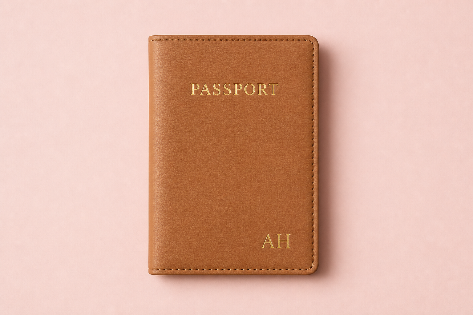 Vegan leather pet passport holder