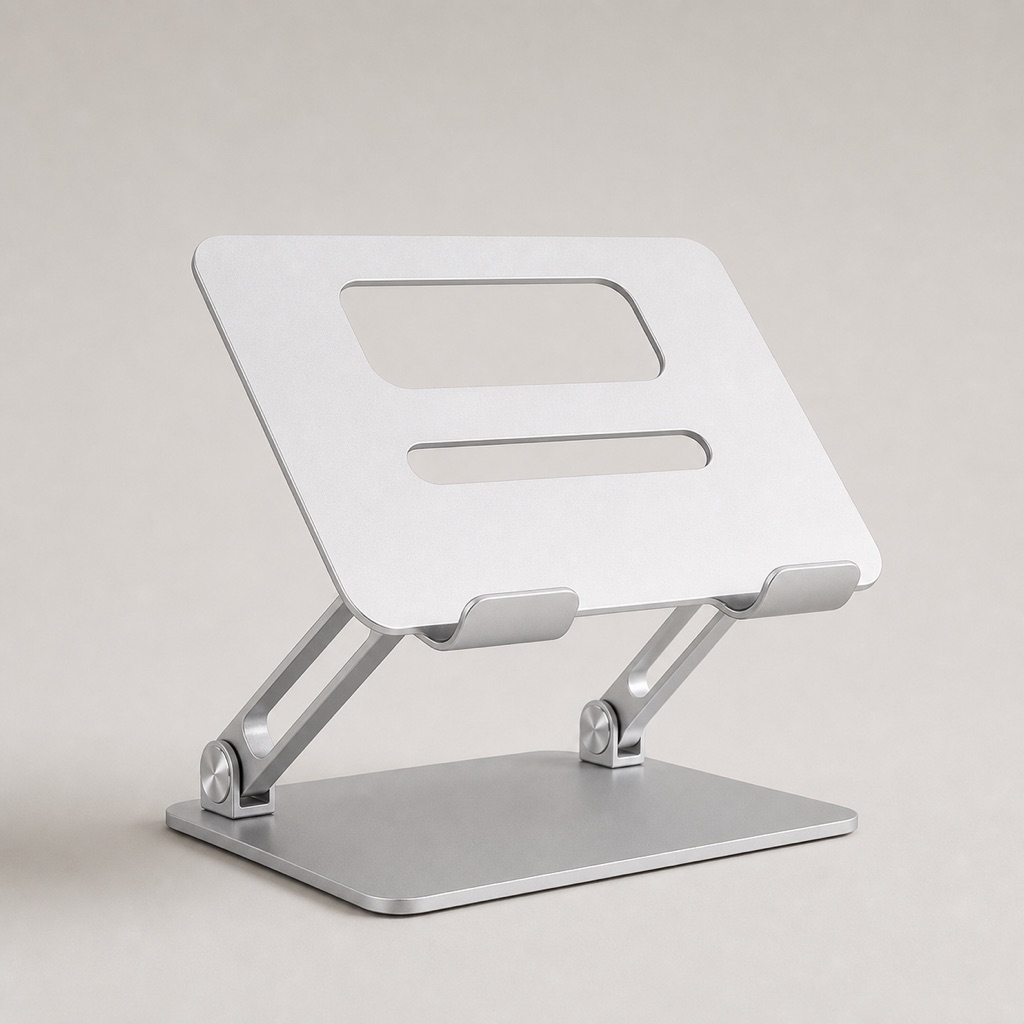 Adjustable aluminium laptop stand