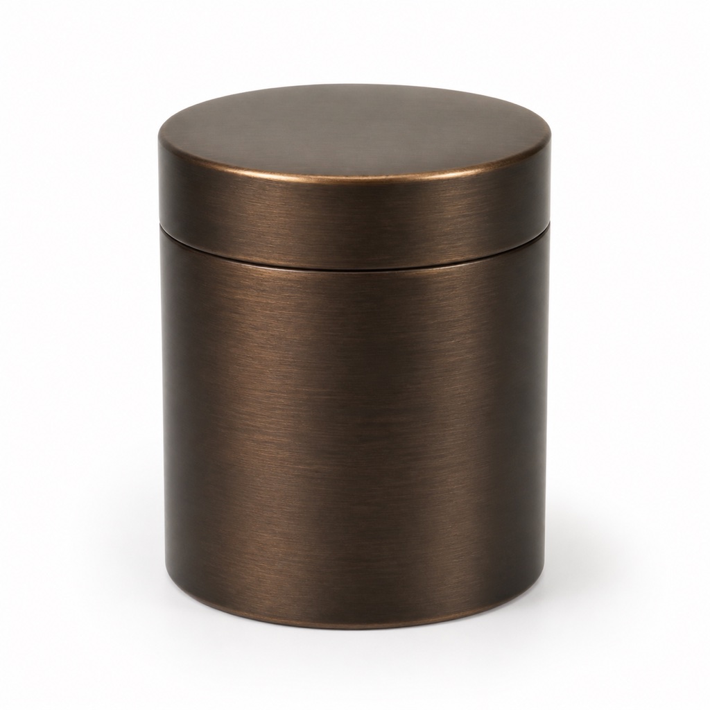 Bronze-Tone Tea Caddy