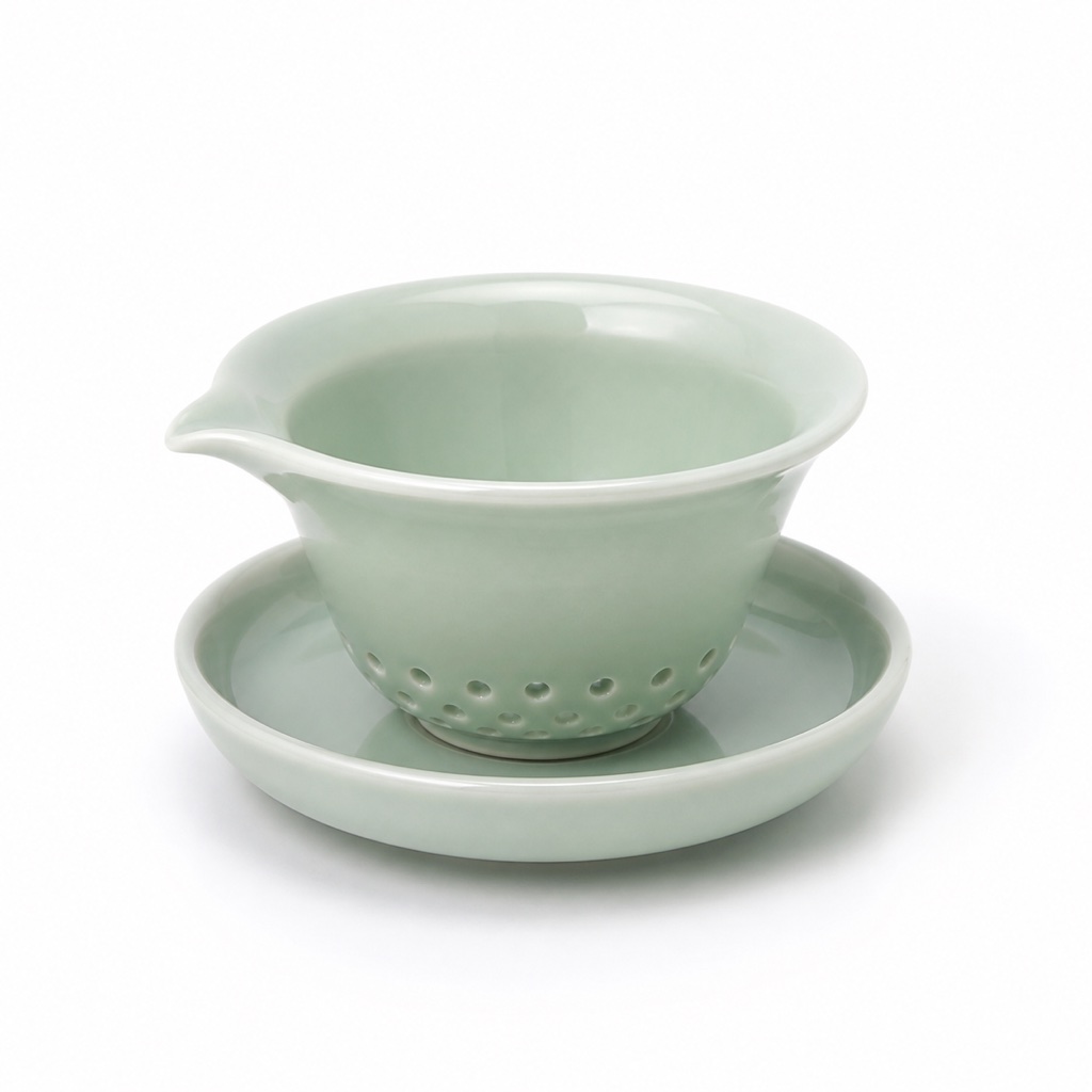 Celadon Strainer & Rest