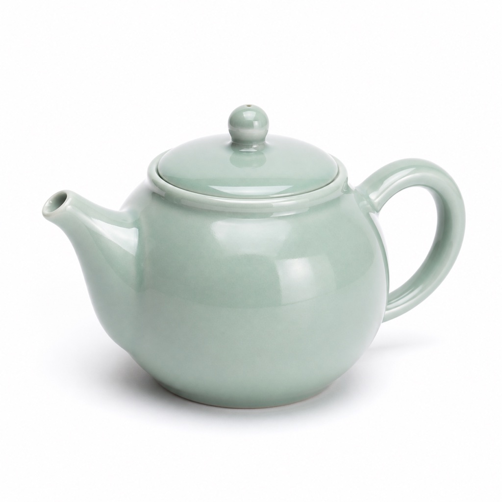 Celadon Round Teapot