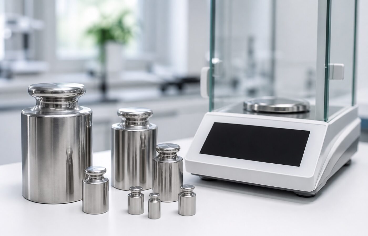 Every instrument meets its reference weights first