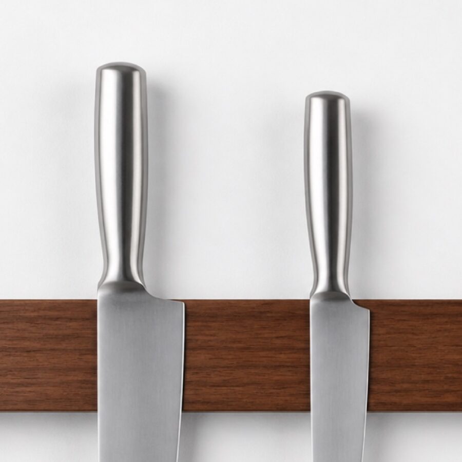 Magnetic Walnut Knife Strip - Image 2