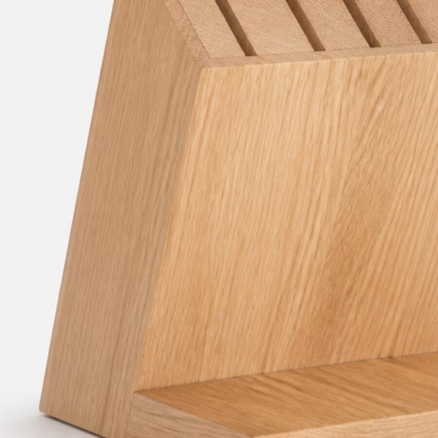 Oak Knife Block Stand - Image 3