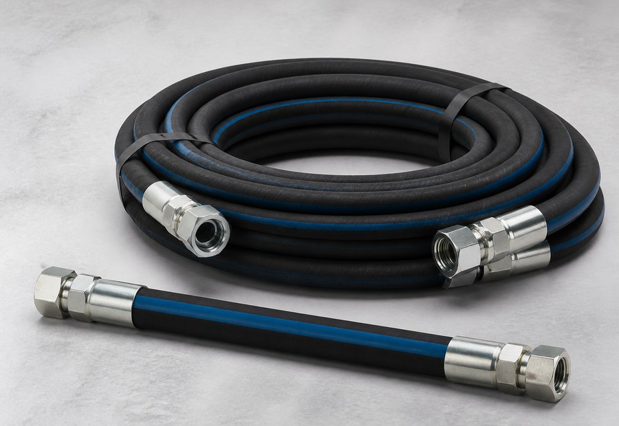 EN854 1TE / 2TE Wrapped Cover Braided Hydraulic Hose