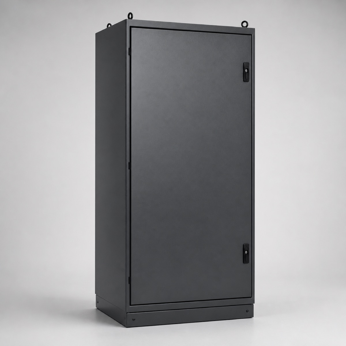 Automatic transfer switch panel, floor standing enclosure