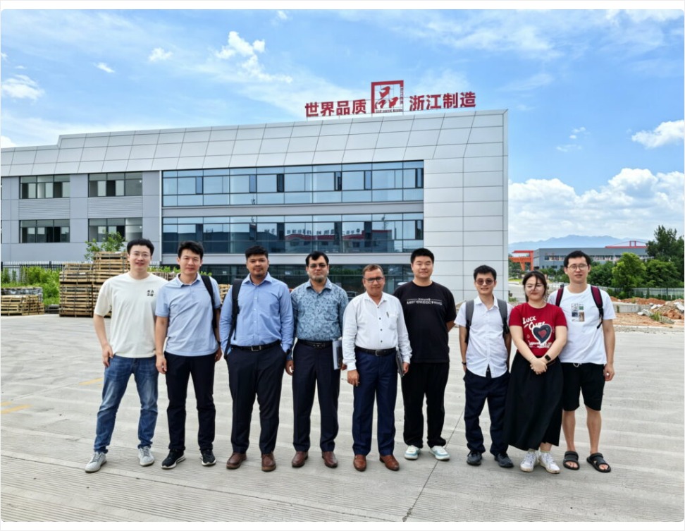 Rsafele team and Bangladeshi customers after the SF6 gas monitoring system factory acceptance test