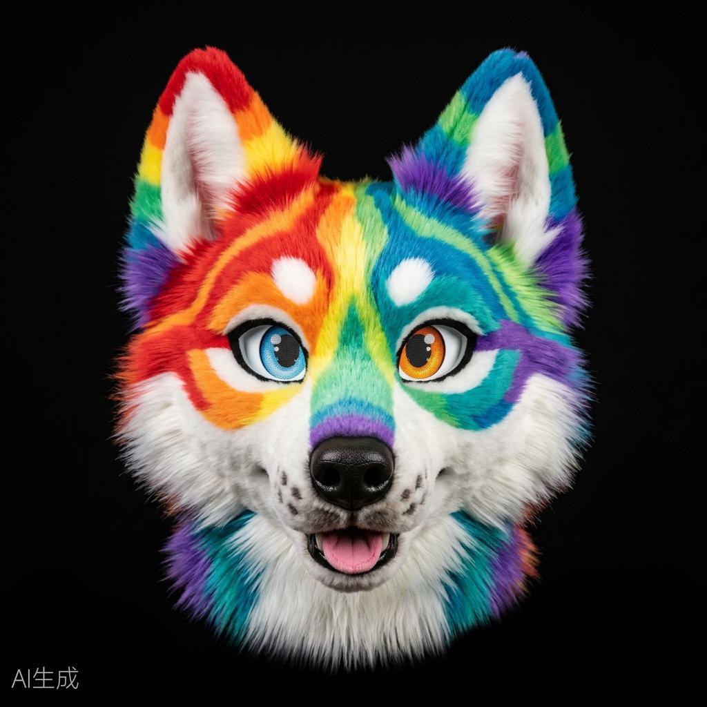 Rainbow Husky