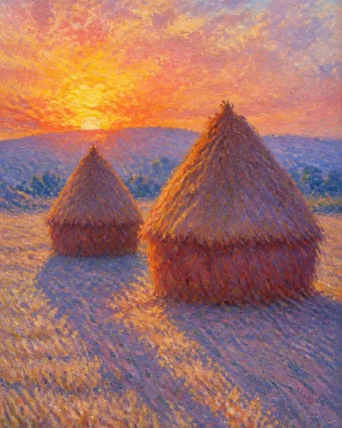 Two Stacks, Late Violet