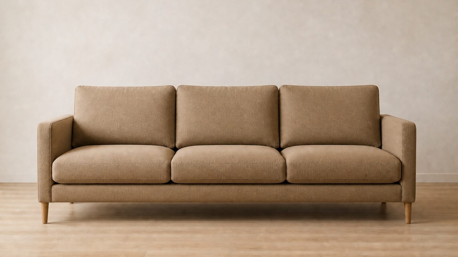 Halden Three Seat Sofa &mdash; Camel