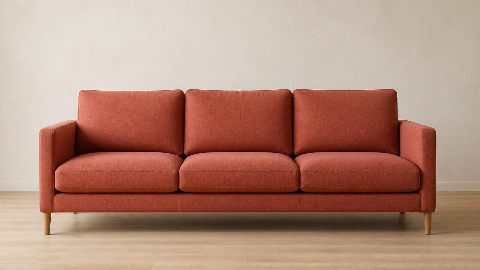 Halden Three Seat Sofa &mdash; Clay