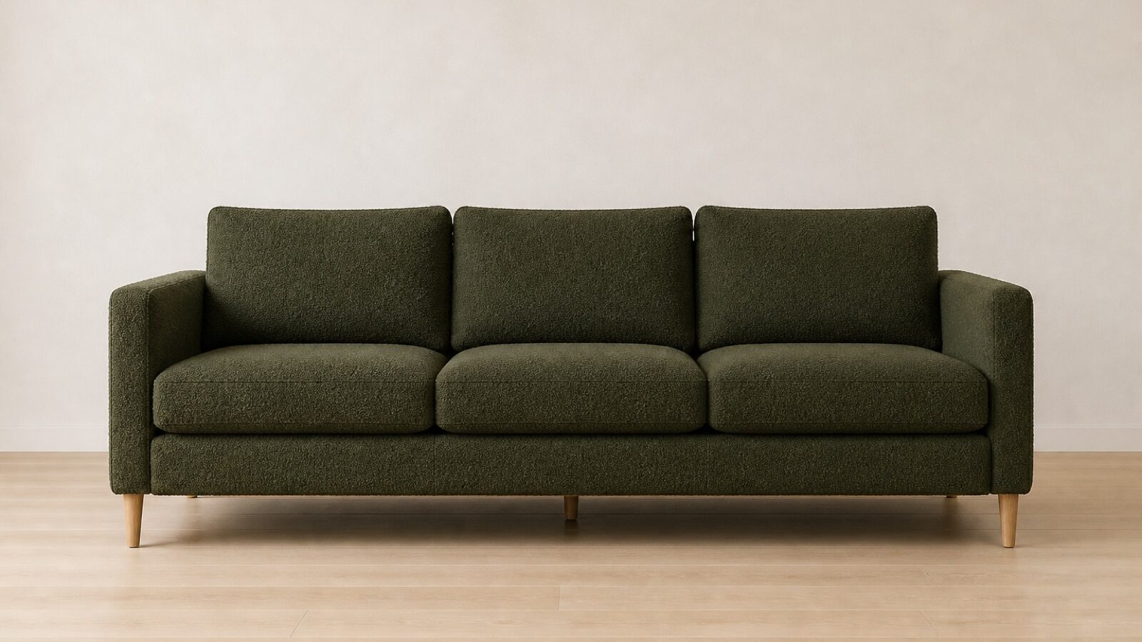 Halden Three Seat Sofa &mdash; Moss