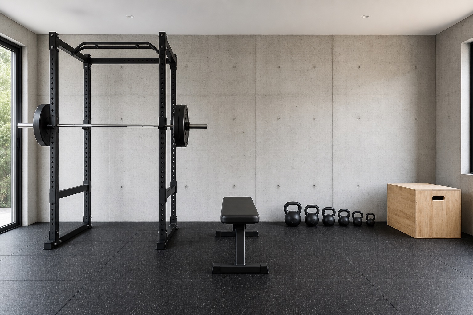 The single-garage setup
