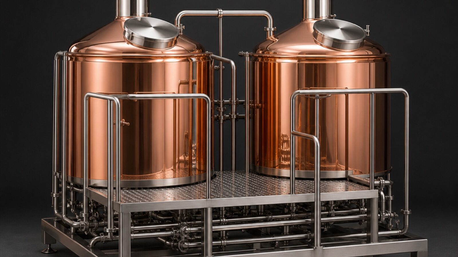 CV-300 Compact Two-Vessel Brewhouse &mdash; stainless steel brewing equipment
