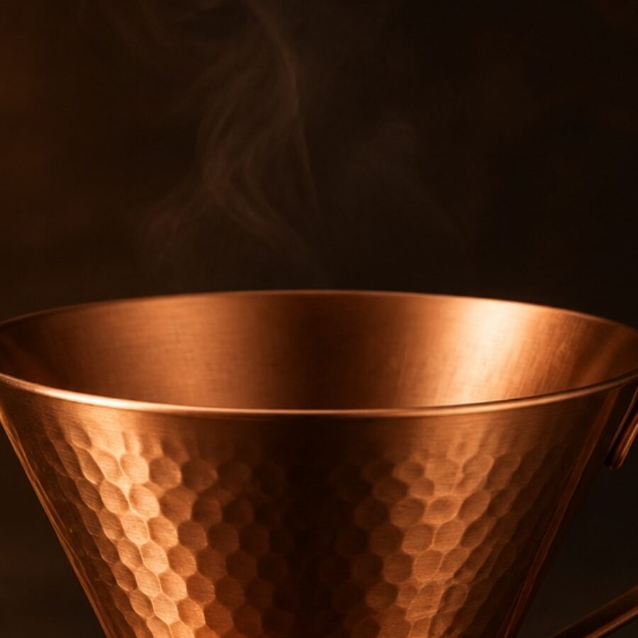 Hammered Copper Dripper - Detail A