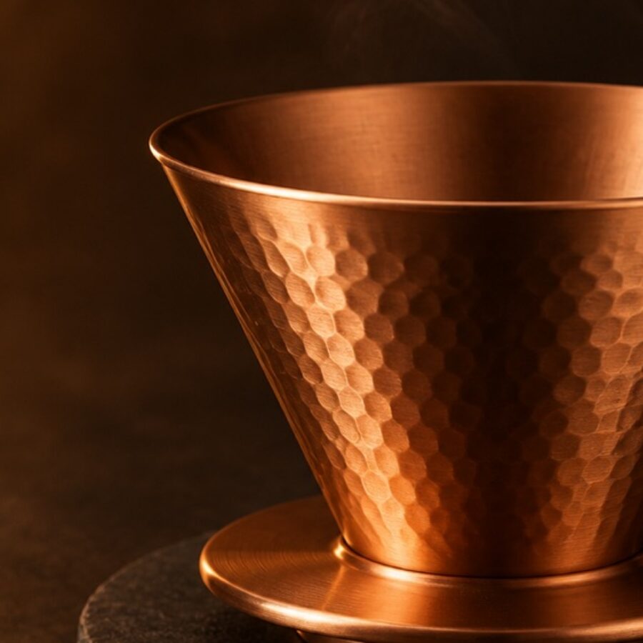 Hammered Copper Dripper - Detail B
