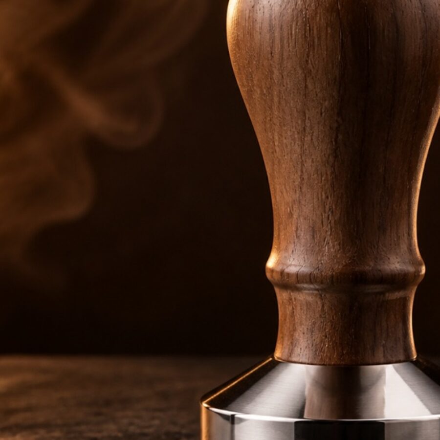 Walnut Espresso Tamper - Detail B