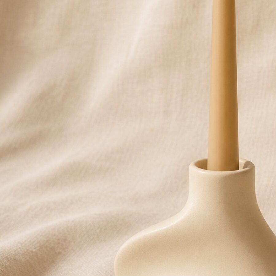 Sculpted Taper Holder - Detail B