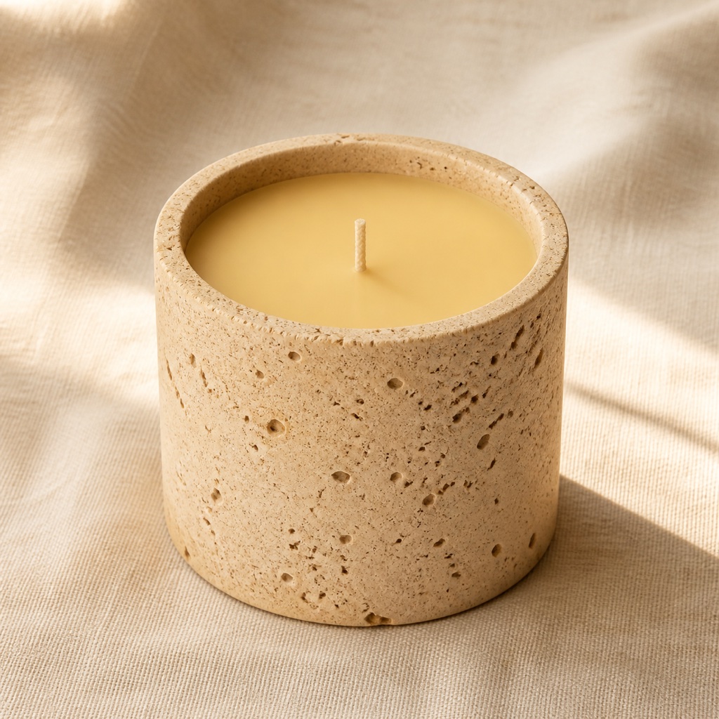 Travertine Alcove Candle