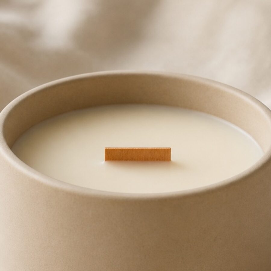 Sandstone Wood-Wick Candle - Detail A