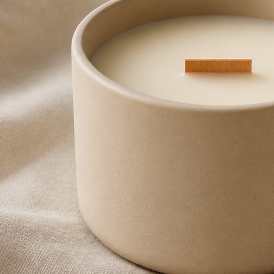 Sandstone Wood-Wick Candle - Detail B