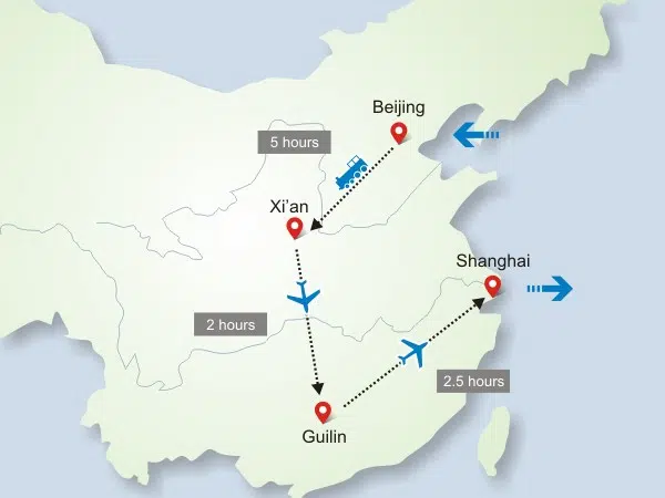 11 Days Classic Private Tour of Beijing &ndash; Xi&rsquo;an &ndash; Guilin &ndash; Yangshuo &ndash; Guilin &ndash; Shanghai
