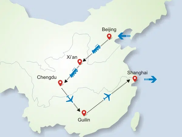 12-Day China Essence Tour: Ancient Capitals, Pandas, Karst & Modern Metropolises