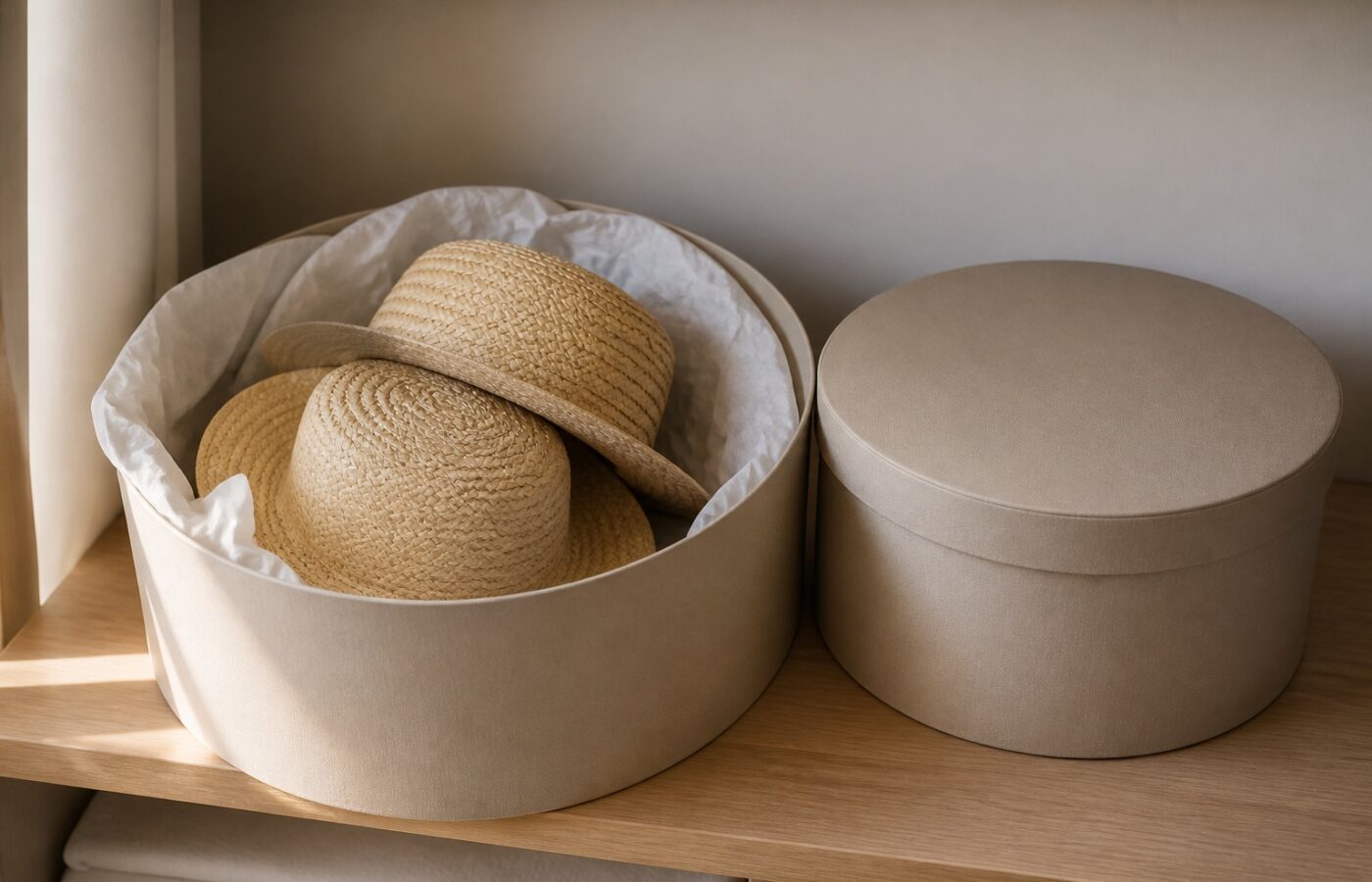 Storing Straw Hats Between Summers