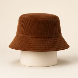Chestnut Corduroy Bucket Hat