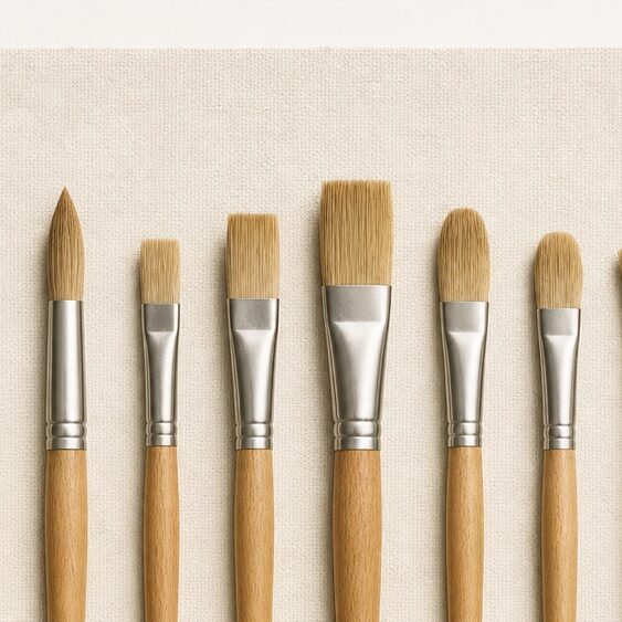 Studio Flat Brush Set 6ct - Image 2