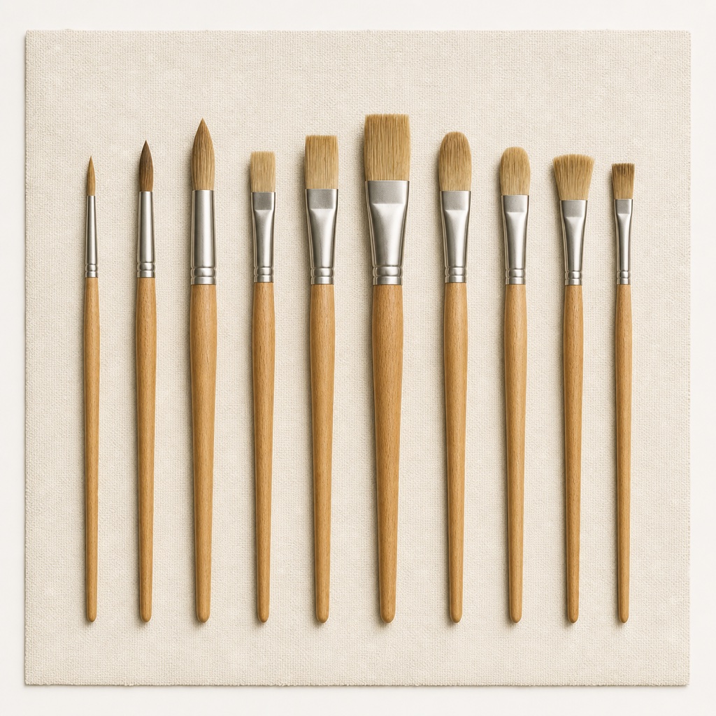 Studio Flat Brush Set 6ct