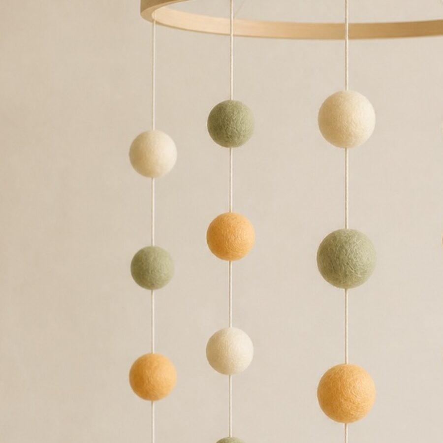 Felt Ball Mobile - Image 3