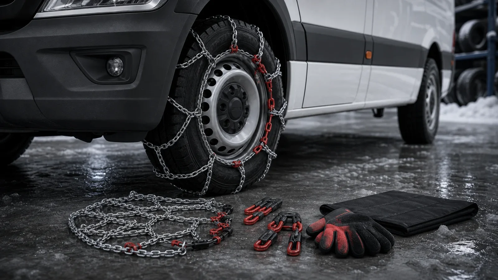 Heavy-Duty Tire Snow Chain - Replacement for Z-571