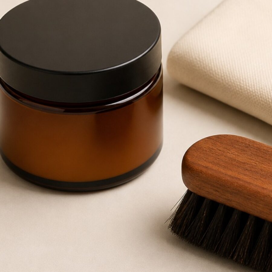 Leather Care Balm & Brush Kit - Detail B