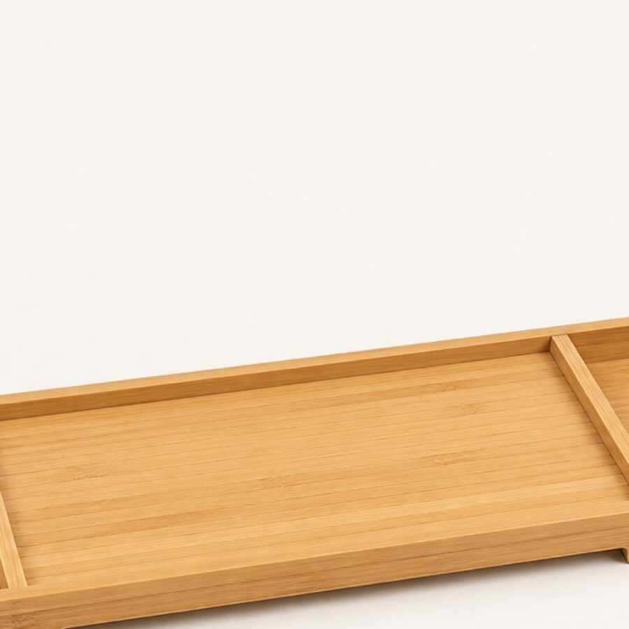 Bamboo Bath Caddy Tray - Image 2