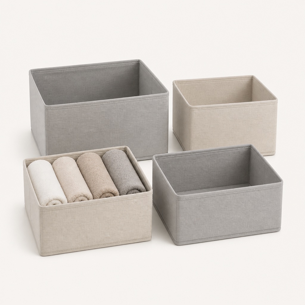 Fold-Flat Drawer Boxes (Set of 6)