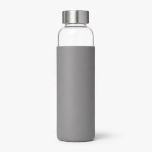 Clarity Glass Bottle with Sleeve