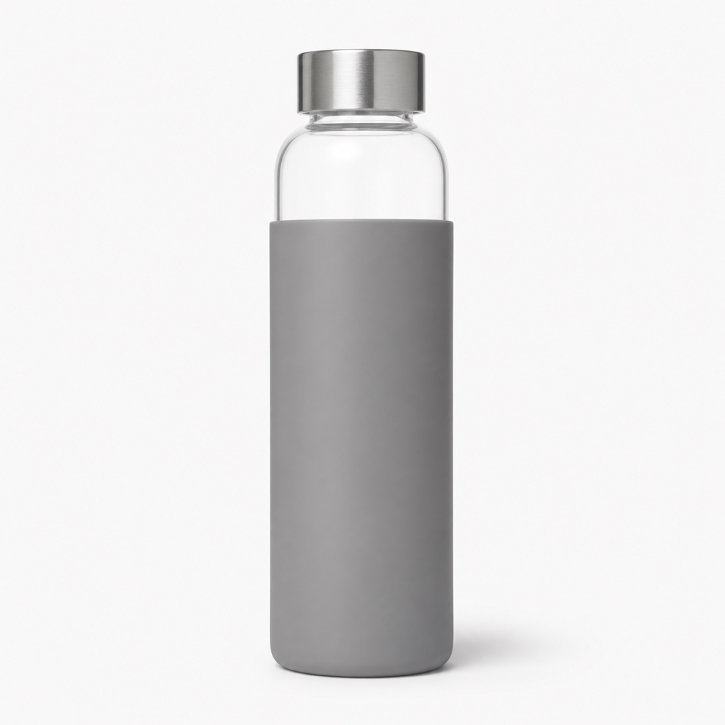 Clarity Glass Bottle with Sleeve