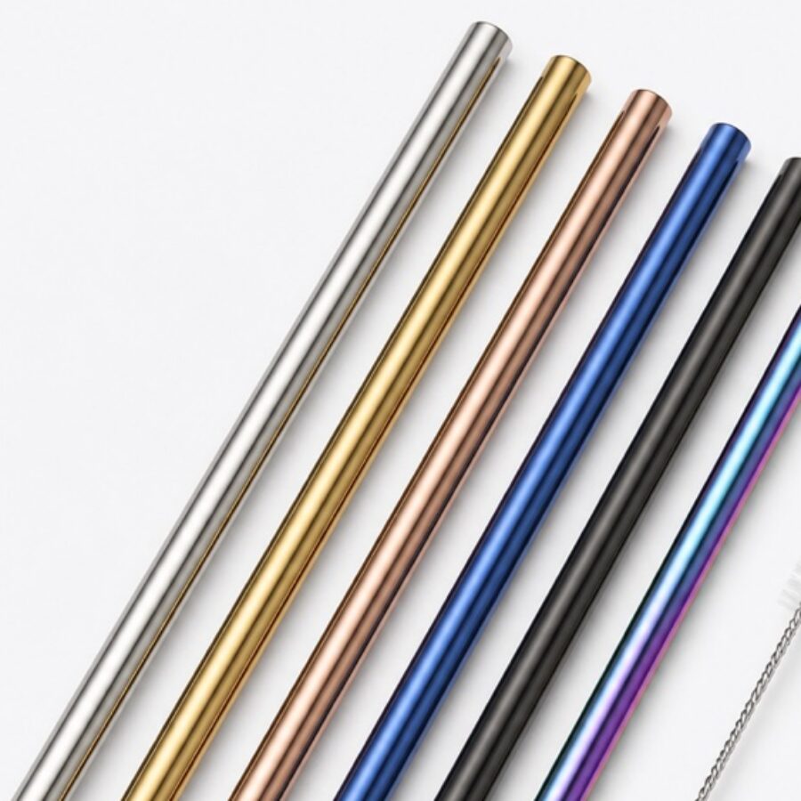 Steel Straw Set with Brush - Image 2