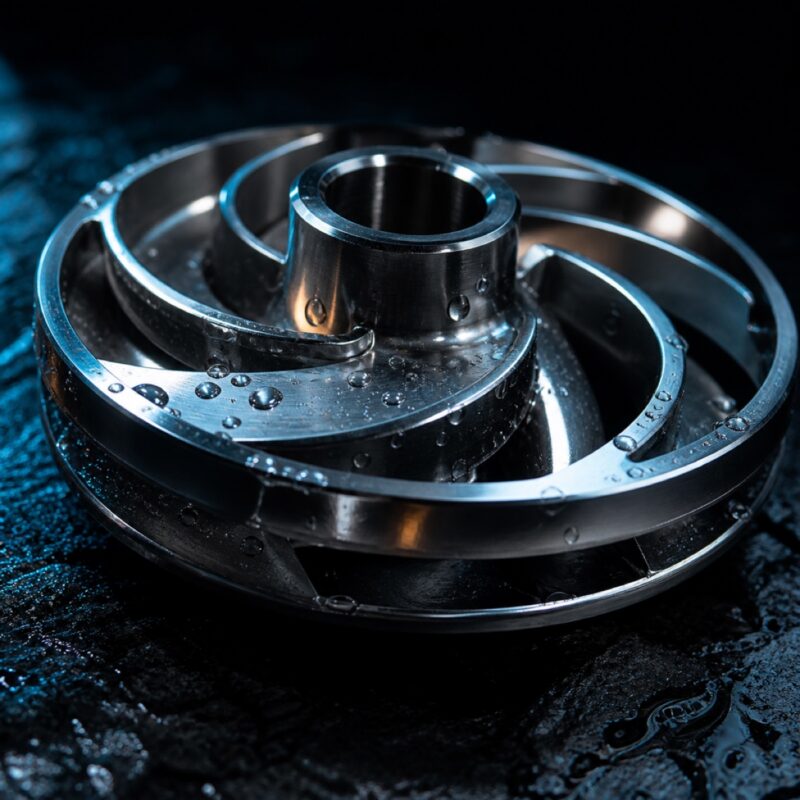 Machined pump impeller