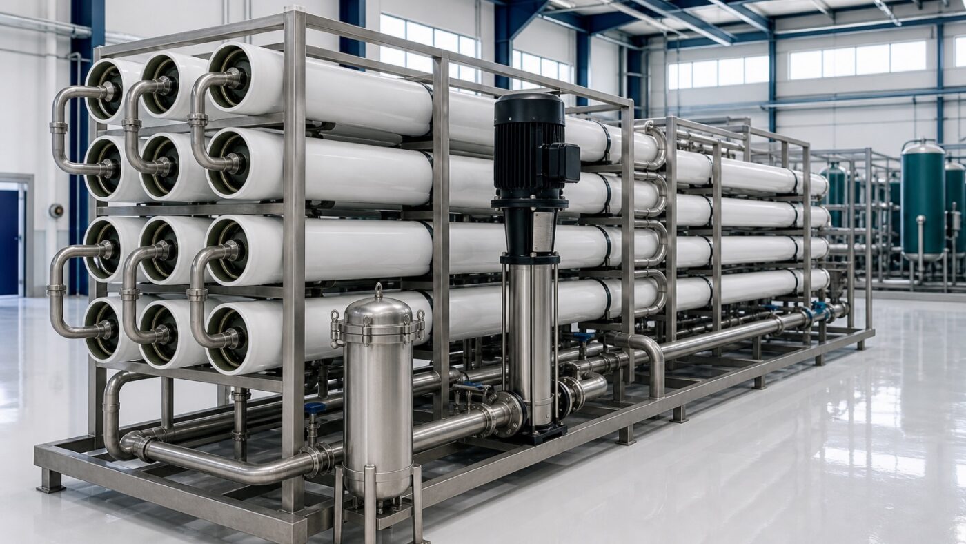 Clearflow RO-BW 400 membrane treatment train